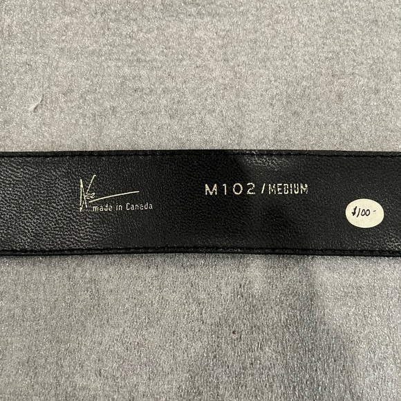 [M/Max34”/W1”]Vintage Women Belt with Gold Tone Hardware - Picture 6 of 8